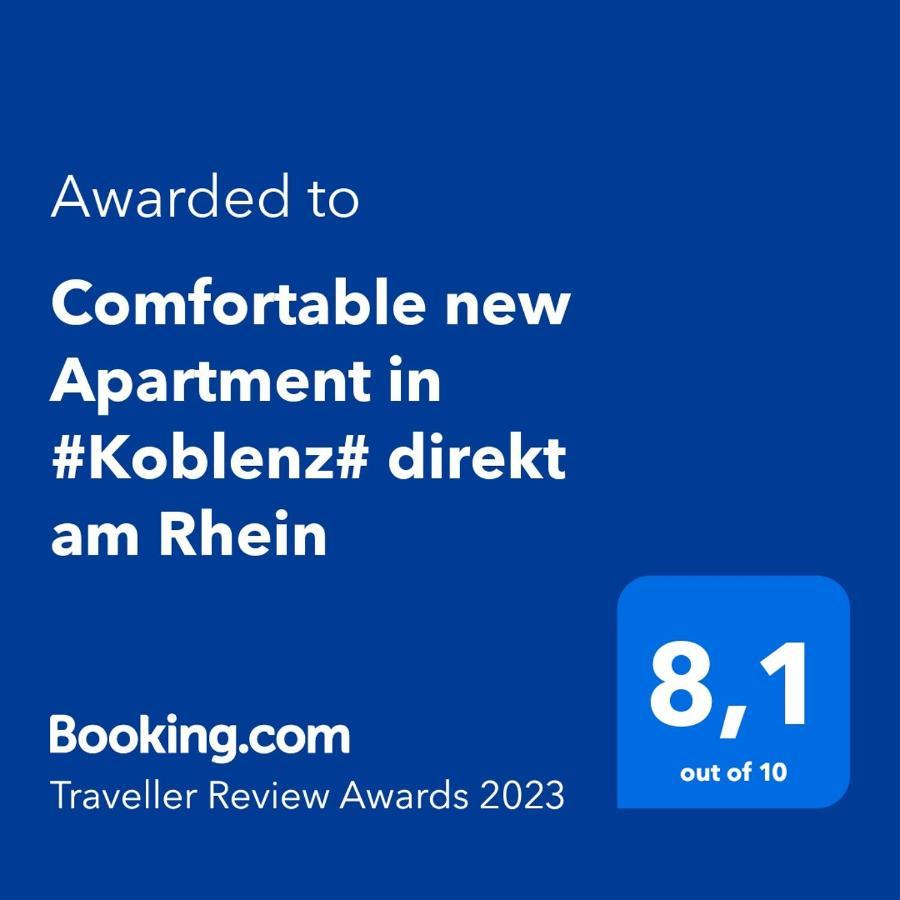 Comfortable New Apartment In #Koblenz# Direkt Am Rhein Кобленц Екстериор снимка
